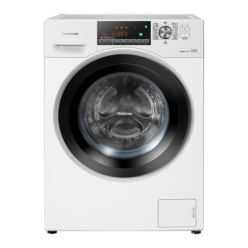 松下(Panasonic) 10公斤 全自动家用滚筒变频 节能静音洗脱一体滚筒洗衣机(白色)XQG100-ES53Q