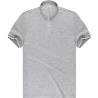 布先生新款透气棉麻短袖T恤 翻领夏季轻商务上班族AT10899