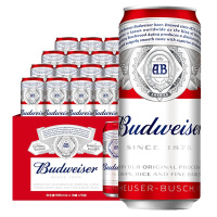 百威(Budweiser)啤酒经典醇正550ml*15听整箱装啤酒苏宁自营国产啤酒