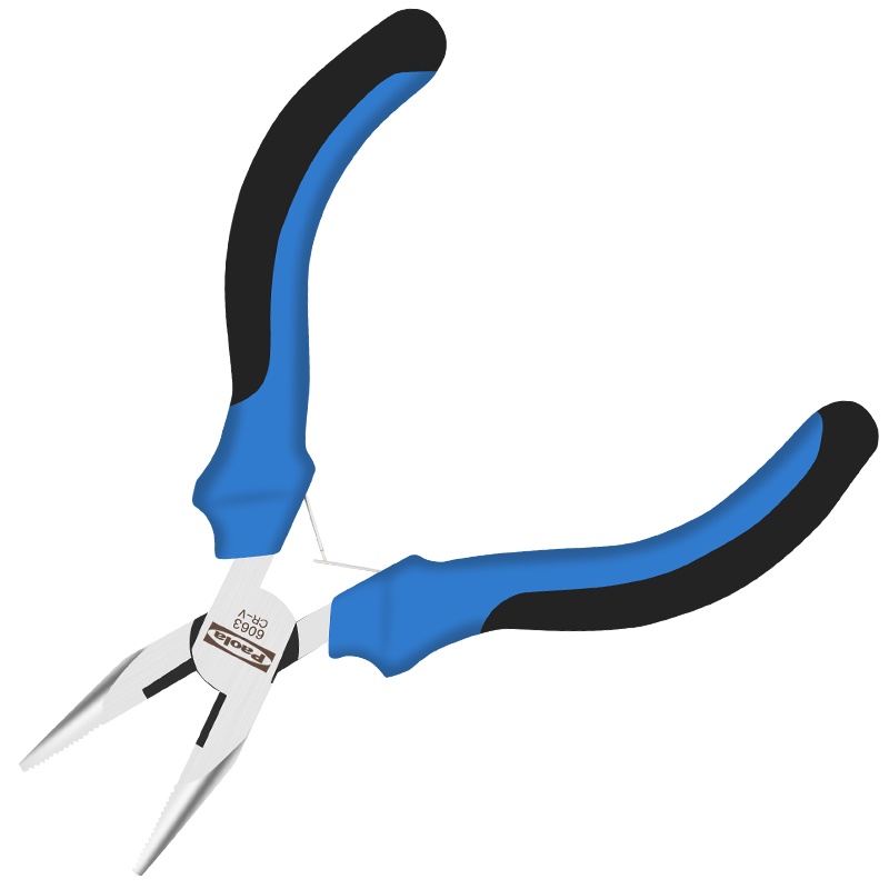 [苏宁自营]保拉(Paola)工具 Cr-V专业级 双色柄迷你尖嘴钳5寸(升级款)6063