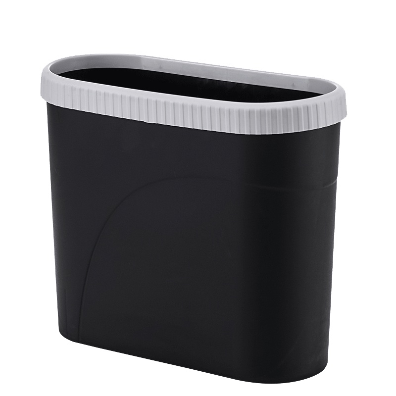 灵孜格 夹缝垃圾桶 带压圈分类垃圾桶干湿分离类家用厕所卫生间收纳桶