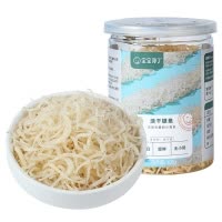 宝宝馋了淡干小银鱼鱼干无刺无鳞高蛋白单罐装108g