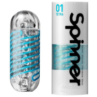 TENGA飞机杯spinner旋吸式自慰杯SPN-001白色日本进口男性系列男用成人情趣用具自慰器夹吸倒模逼真自营