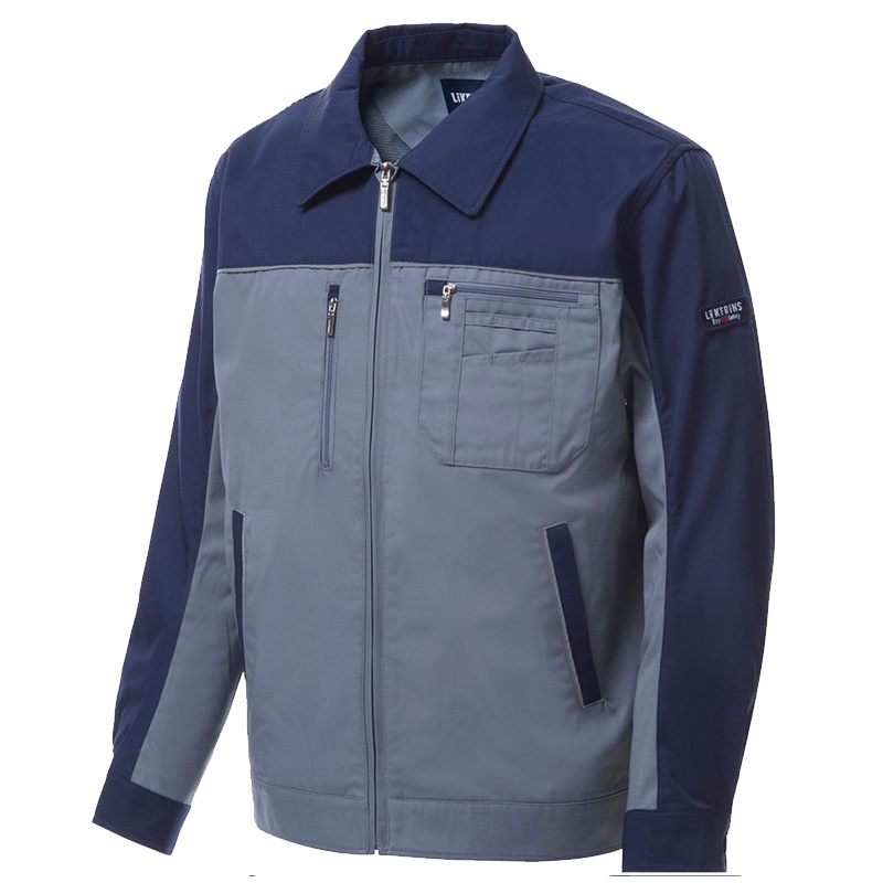 可定制多功能多袋防 防油防静电工作服LB2-165