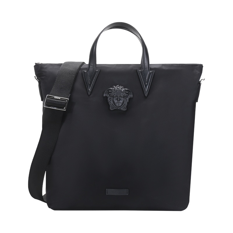 范思哲 VERSACE 男士 织物手提单肩斜挎包托特包DFB8503 DNY8ME