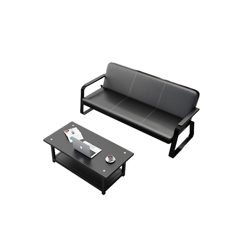 田珍 办公沙发茶几组合套装商务办公室沙发简约现代