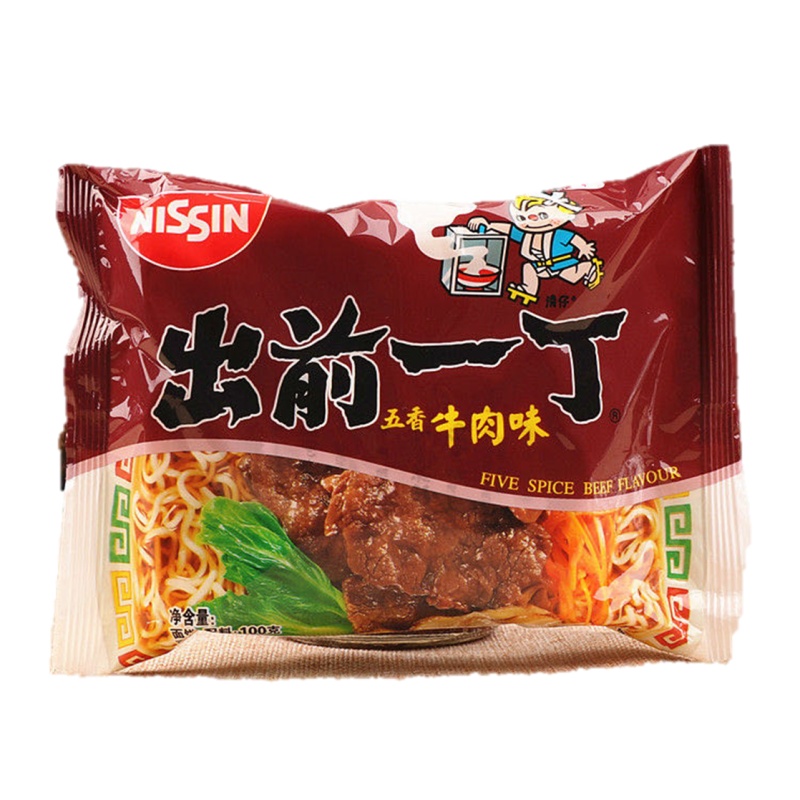 出前一丁方便面五香牛肉味100g香港日清泡面煮面零食品