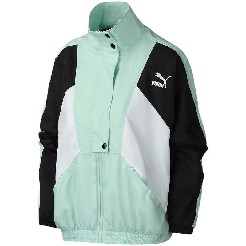 PUMA彪马女装运动服休闲防风衣拼接梭织外套597316