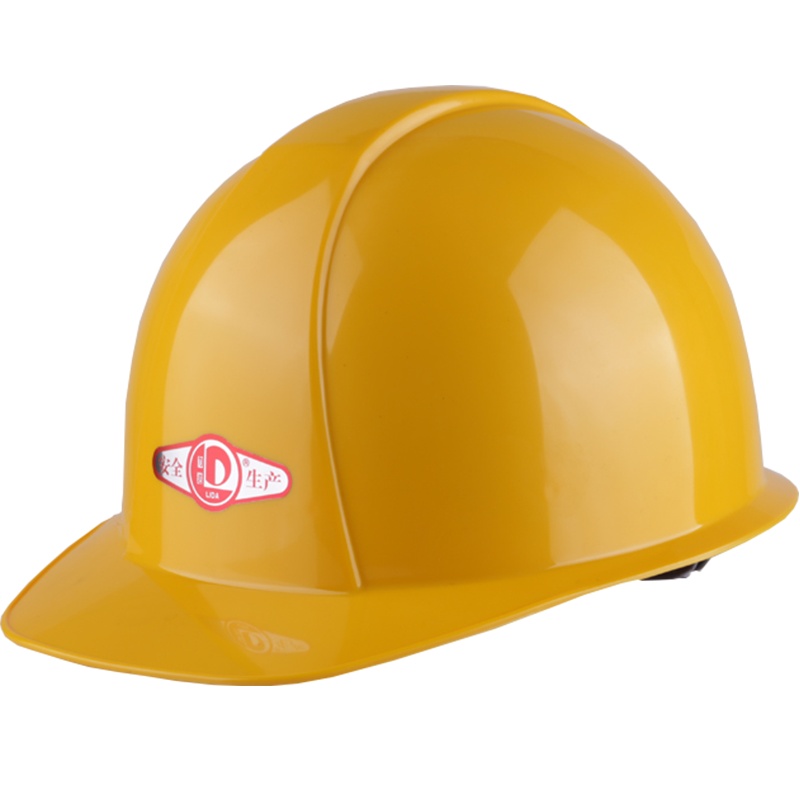 安全帽经典型ABS高性能建筑施工耐高温刚性强工程安全帽 黄色