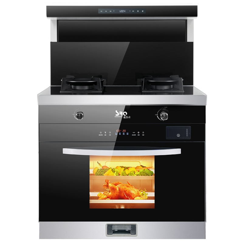 速热奇(SRQ-S6)集成灶体感蒸烤箱家用一体机侧吸下排烟灶双灶 天然气