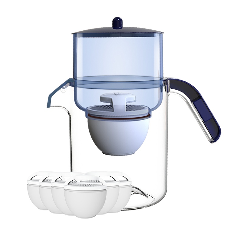 福能达35DC净水杯[1壶7芯]家用过滤水壶净水器厨房自来水非直饮过滤器便携净水杯