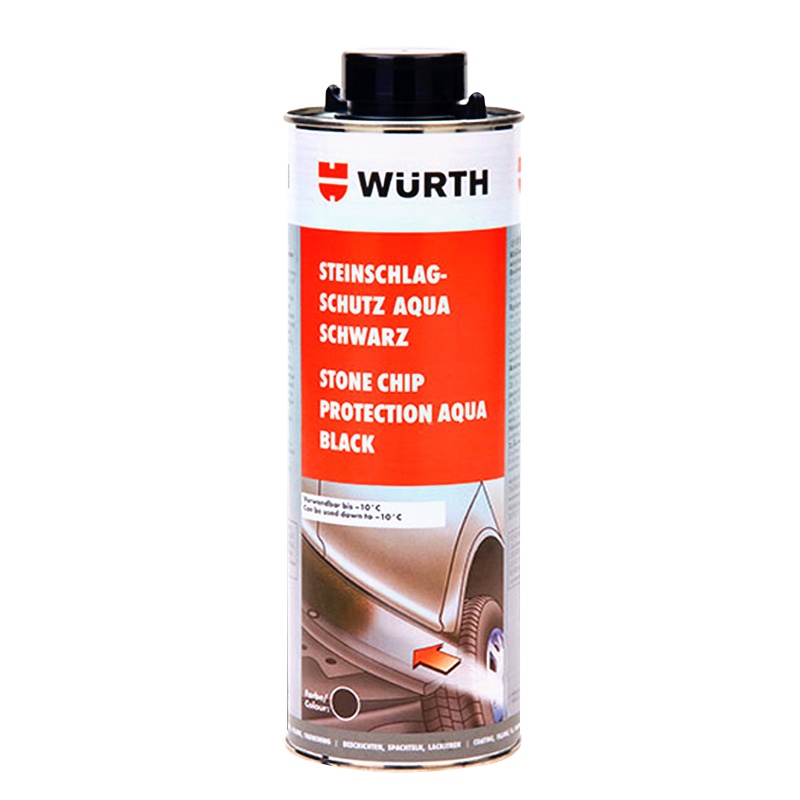 德国伍尔特进口汽车底盘装甲隔音防锈漆防腐树脂水性环保型黑色1L装底盘装甲胶