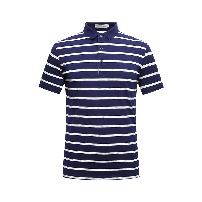 Artsdon阿仕顿男装夏季棉质男士POLO衫简约清爽条纹短袖T恤