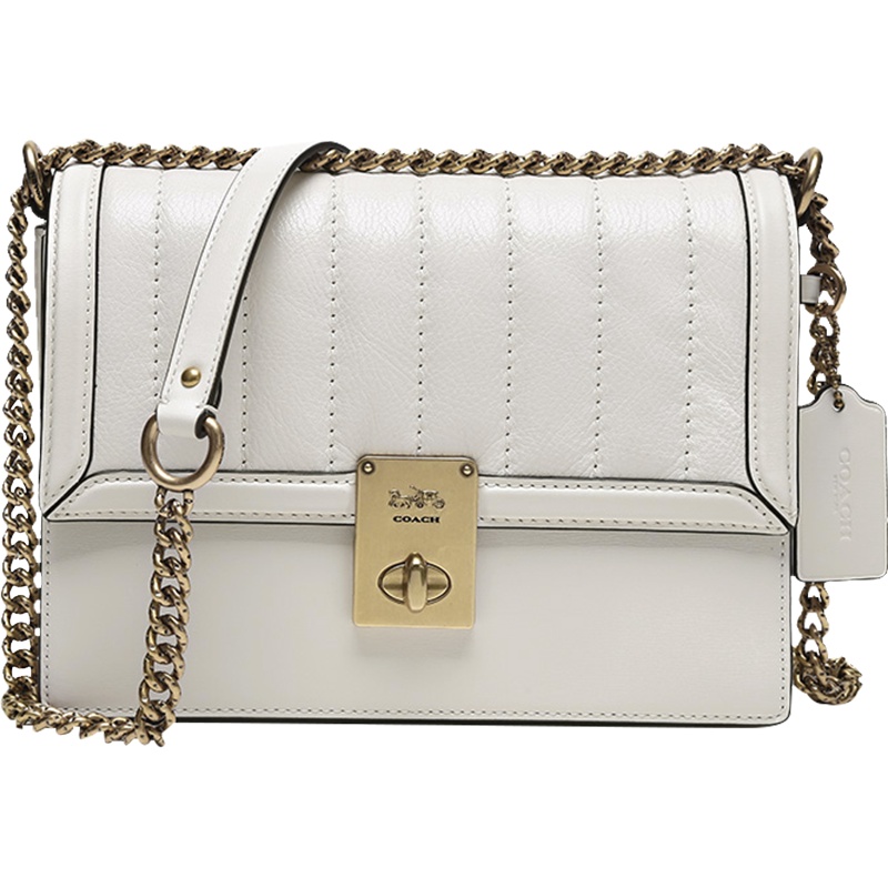 COACH 蔻驰 奢侈品 女款专柜款皮质HUTTON小号手提单肩斜挎包 89066