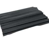 JERIS 塑料耐高温消毒黑色筷子 27cm 5包装 一包十双