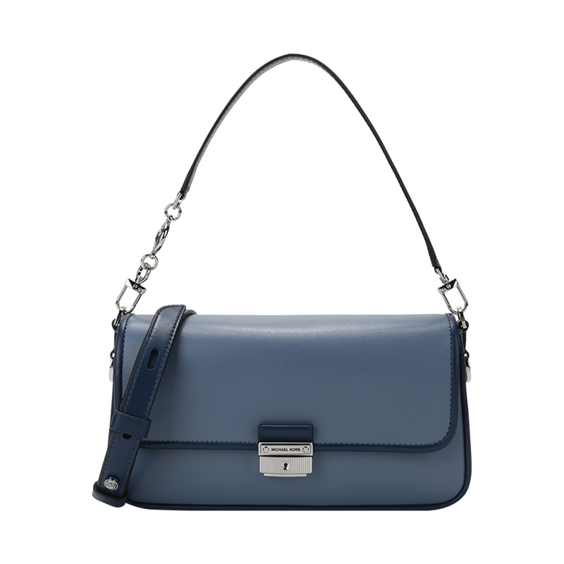 迈克·科尔斯 MICHAEL KORS MK 女包 BRADSHAW皮质手提单肩斜挎包腋下包小号30T1S2BL1L