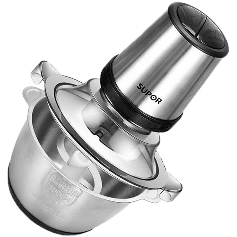 绞肉机家用电动 不锈钢机身多能料理机 绞馅机碎肉打肉机切菜搅拌机