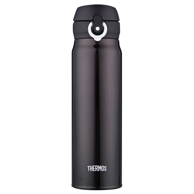[黑身白眉]THERMOS 膳魔师 通用304不锈钢保温杯 JNL-600(DPL) 咖啡黑色 600ml