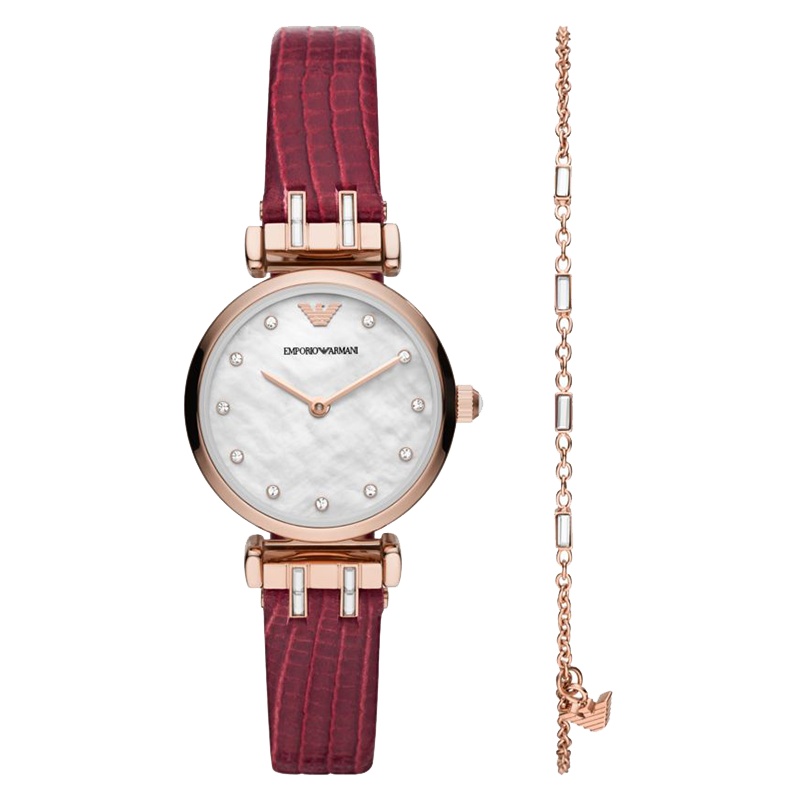 Armani阿玛尼手表 满天星手表女 简约手链手表礼盒装 生日礼物 送女友AR80052