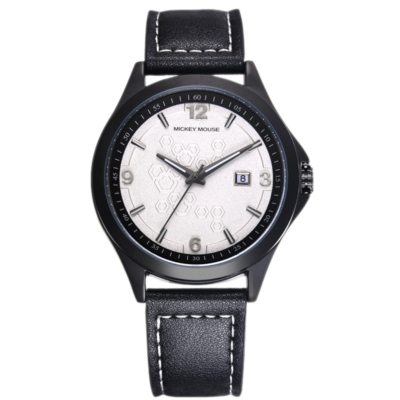 迪士尼(DISNEY) 联名手表男士学生潮流男生商务中学生男款青少年小众设计初高中简约电子手表防水皮带石英表