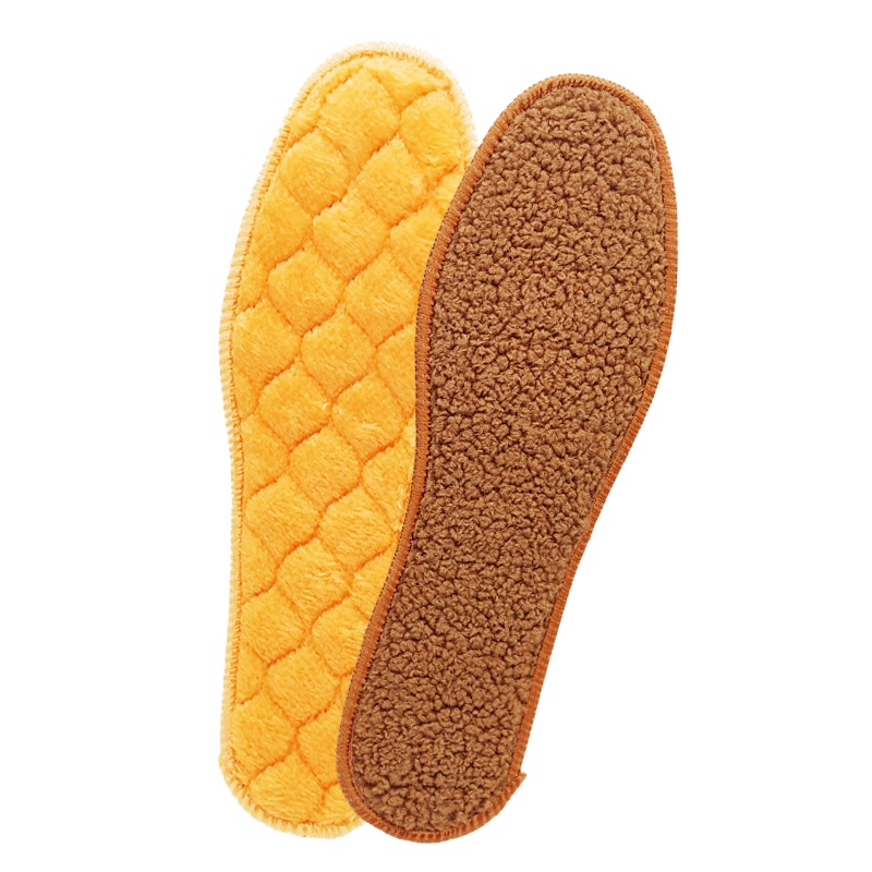 [15双]秋冬羊驼绒保暖舒适鞋垫加绒加厚皮毛一体男女防臭透气吸汗鞋垫招