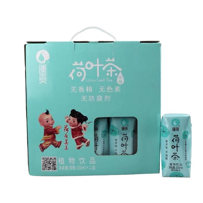 莲爽 荷叶茶饮料200ML*12(钻石包)植物凉茶饮品