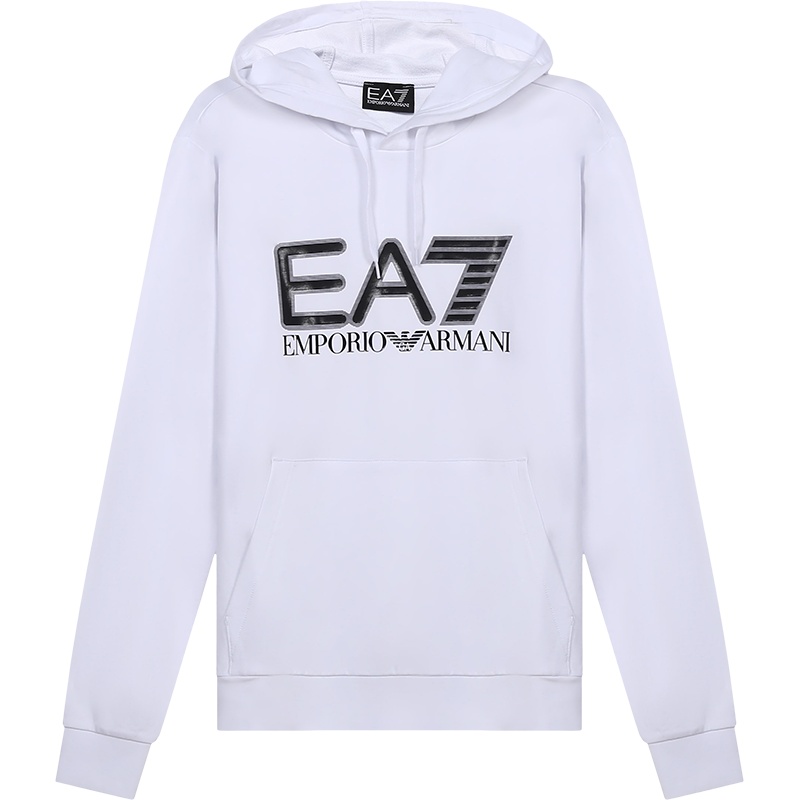 EMPORIO ARMANI EA7 阿玛尼 男士LOGO图案棉质连帽长袖卫衣运动衫 6KPM62 PJ05Z