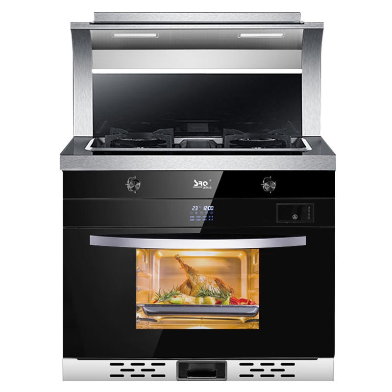 速热奇SRQ-9318集成灶弧形侧吸式抽油烟机燃气灶蒸烤消套装集成环保一体灶天然气