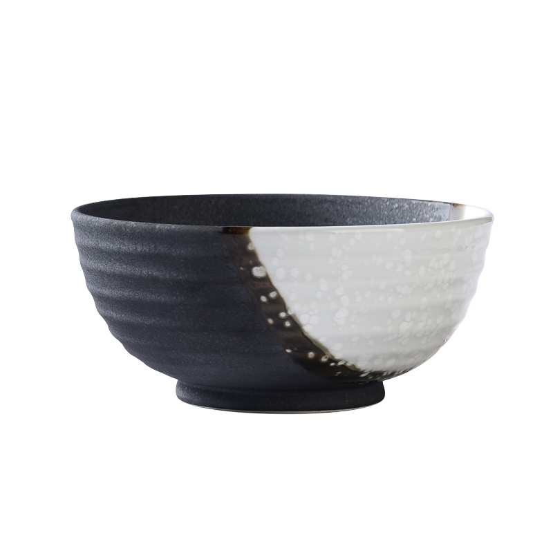 亿嘉IJARL 盖雪大汤碗复古日式釉下彩家用个性陶瓷