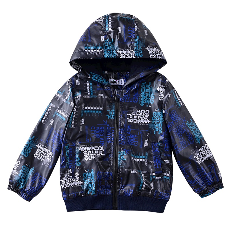 铅笔俱乐部童装2019秋冬新款男童连帽外套小男童上衣儿童防风衣