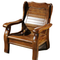 顶鸿DH-HY0798香樟木沙发组合小户型沙发 中式雕花客厅家具组合 办公室沙发 单人位