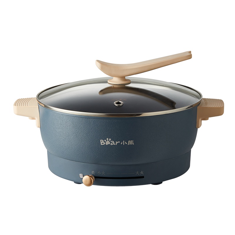小熊 (Bear)电火锅 5L 家用多功能一体式电热锅电炒菜电煮锅炒锅不粘电火锅 DHG-C50U8