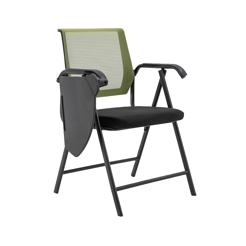 【晋美升】培训椅带写字板折叠会议椅子带桌板学生会议室折叠椅子靠背办公椅 灰色靠背