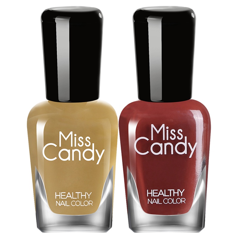 Miss Candy 健康甲油 无味持久美甲指甲油两瓶套装SC261 时光笔记