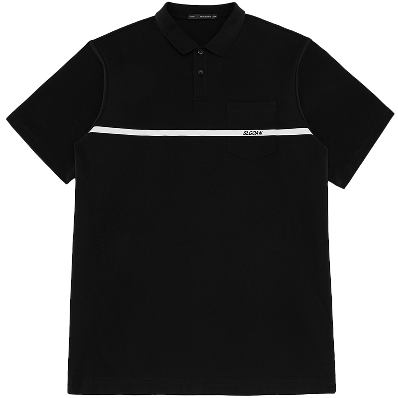 太平鸟男装2019夏季新款港风原宿宽松POLO衫男士时尚青年短袖潮