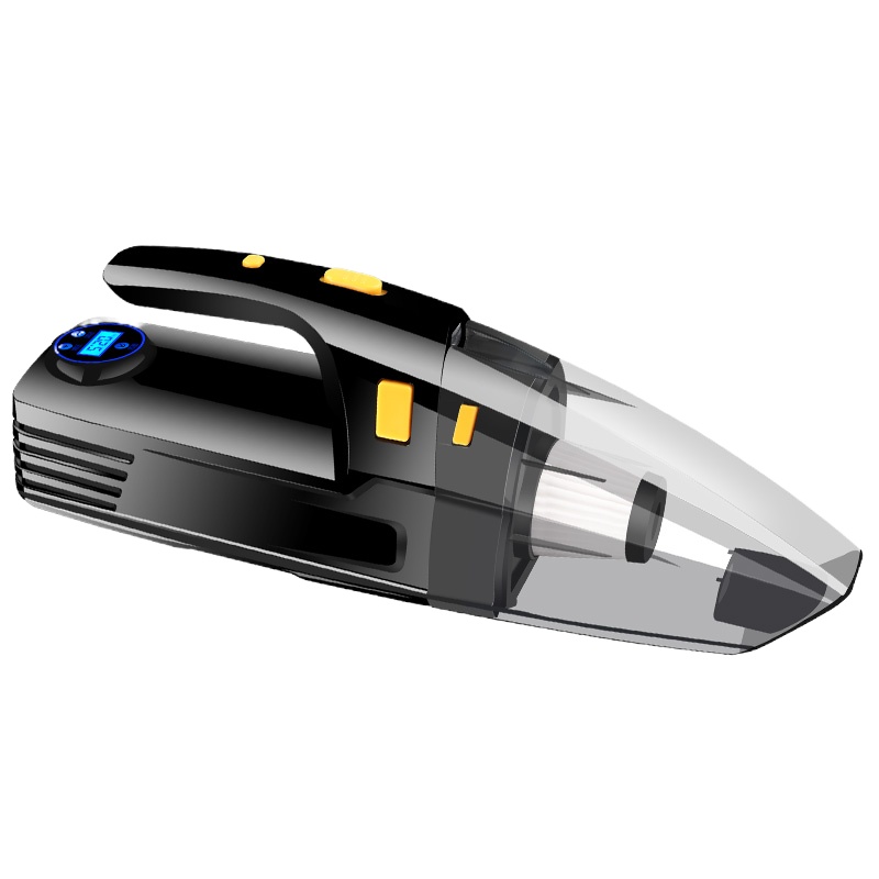 车载吸尘器黄金蛋无线充电大功率强力专用车用小型家车两用汽车内充气泵 无线机械款+收纳包[吸尘+充气+照明+测压]
