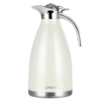 欧润哲 保温瓶 2升304不锈钢内胆象牙白款 保温壶大容量便携暖水壶家用大号保温瓶热水瓶开水瓶