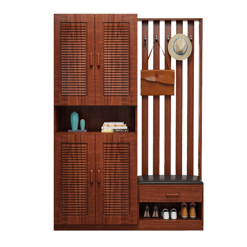 门口玄关鞋柜简约现代阿斯卡利(ASCARI)门厅隔断柜大容量衣帽挂架家用多功能储物柜