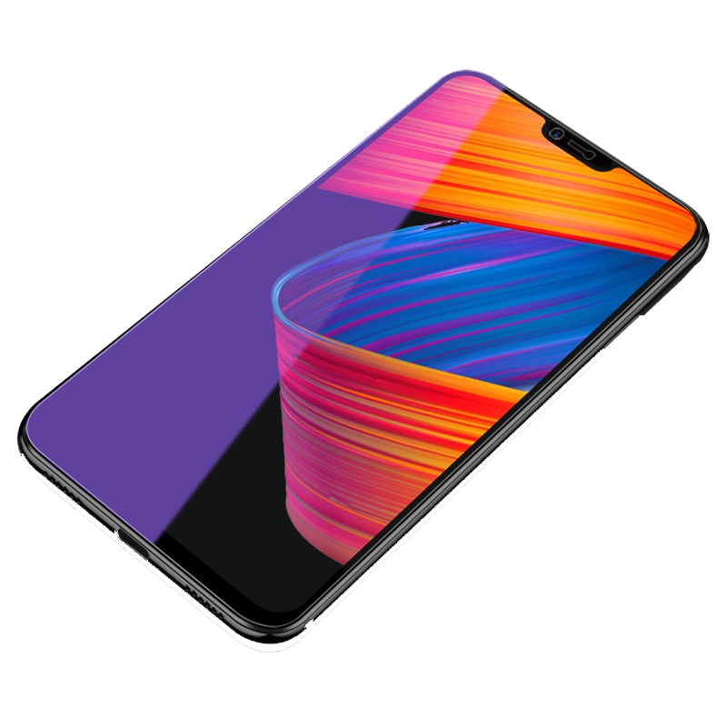 [送手机壳]轻万适用vivoy91钢化膜全屏抗蓝光玻璃贴膜VIVO手机保护膜钢化玻璃