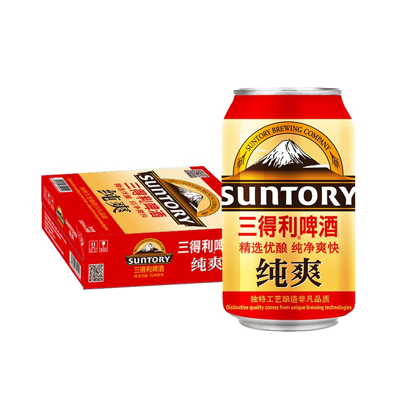三得利啤酒(Suntory)纯爽330*24罐