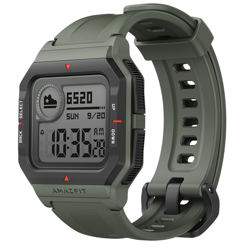 华米Amazfit Neo 草灰绿 复古智能手表健康心率防水安卓苹果 长续航