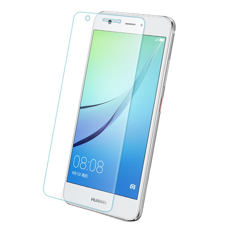 [买2送手机壳]轻万适用华为nova钢化膜透明玻璃手机贴膜高清前膜防指纹防摔非全屏保护膜