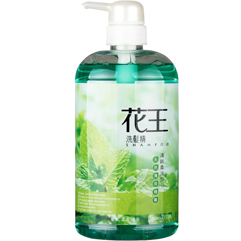 花王(KAO) 洗发水洗发精750ml/瓶 洗发露原装进口 薄荷清凉1瓶装