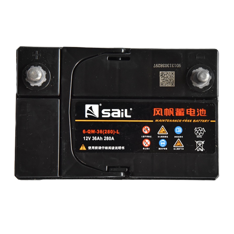风帆(sail) 起动用免维护铅酸蓄电池6-QW36 12V 36Ah(单位:个)