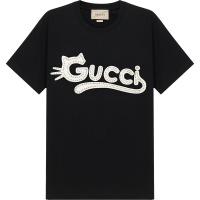 古驰 GUCCI 女士棉质宽松版圆领短袖T恤615044 XJDGW