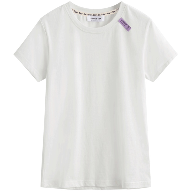 【新疆棉】OtherMix贴布标T恤IP联名2021年新款春小个子短上衣女