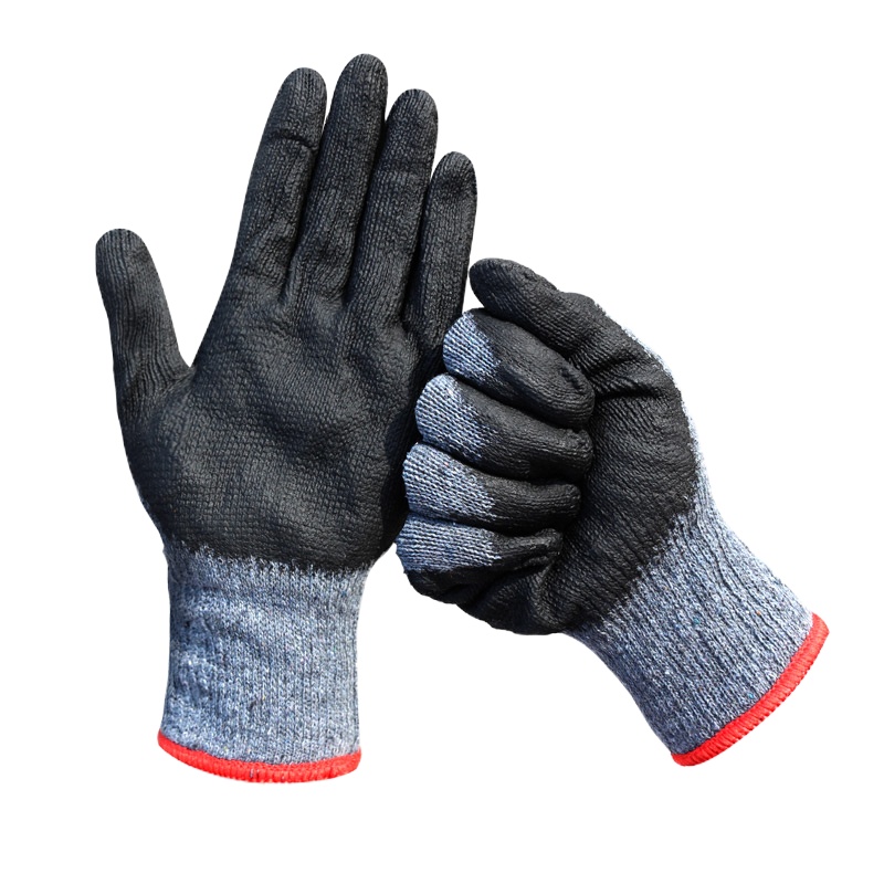 谋福2240796棉劳保涂胶手套白色(付)