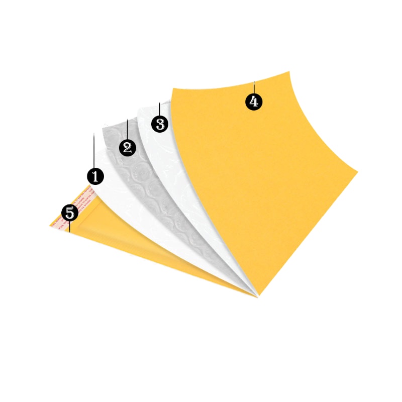 黄色牛皮纸气泡袋信封袋哑光膜气泡加厚信封袋(尺寸咨询客服)