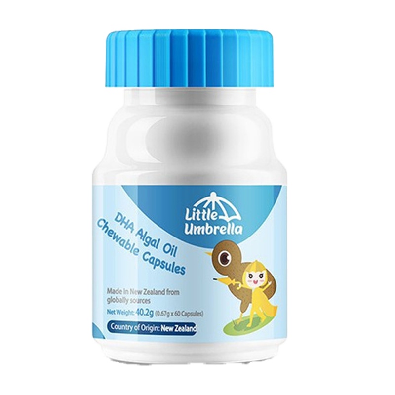新西兰LittleUmbrella领珍小小雨伞藻油DHA60粒/瓶