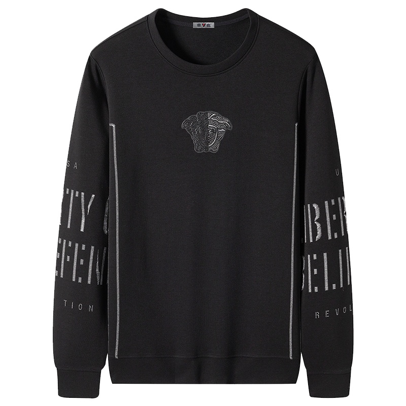 雅鹿男装时尚印花套头圆领休闲运动款青年男士长袖卫衣2186W02006